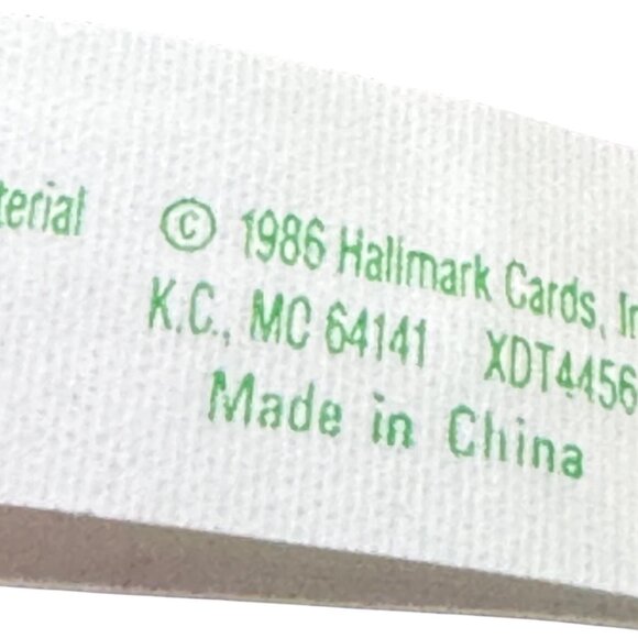 Hallmark Trudy Tree-T Plush Christmas Tree Ornament With Legs 1986 - Picture 6 of 6